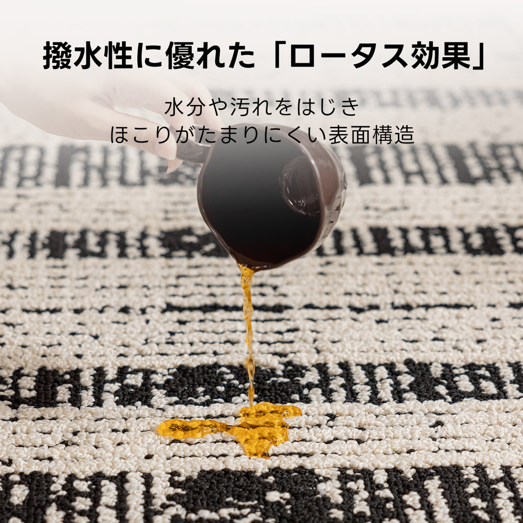【在庫処分セール】モノクロームラインラグ